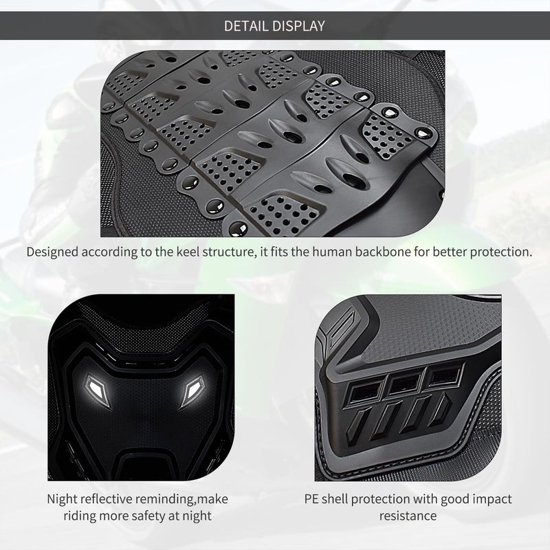 CHCYCLE Motorcycle Armor Vest Dirt Bike Chest Protector Motocross for Adult , Mountain Bike Off-Road Racing MTB Riding Protective Gear - Image 5